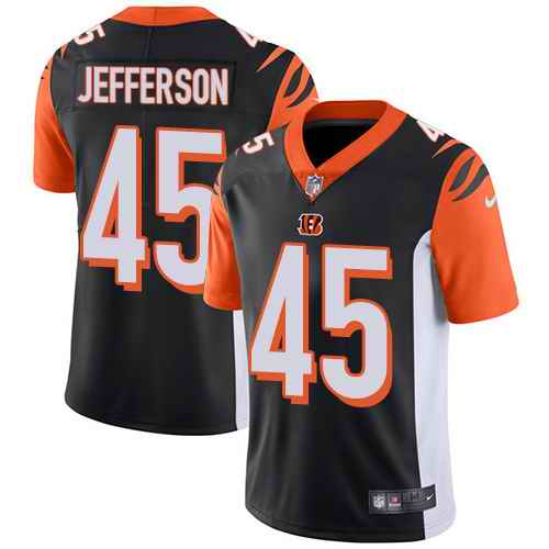 Nike Men & Women & Youth Bengals 45 Malik Jefferson Black NFL Vapor Untouchable Limited Jersey,We sell and wholesale Nike Men & Women & Youth Bengals 45 Malik Jefferson Black NFL Vapor Untouchable Limited Jersey on line form chian!